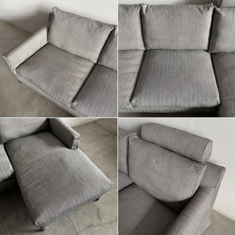 アイラーセン eilersen ストリームライン STREAMLINE カウチソファ ワイドタイプ 2P ＋ シェーズロング ＋ ヘッドレスト ＋ オーバーアームカバー 生地 COTTON-30 参考価格合計約68.4万円以上の品 #814-200 デンマーク アクタス ACTUS 取扱い 北欧家具 ダニッシュモダン 〓