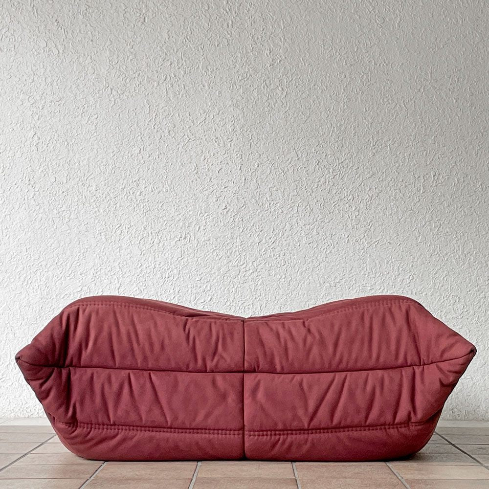 リーンロゼ ligne roset トーゴ パフ オットマン ボルドー ウルトラスエード フランス 定価121,000円 ◇