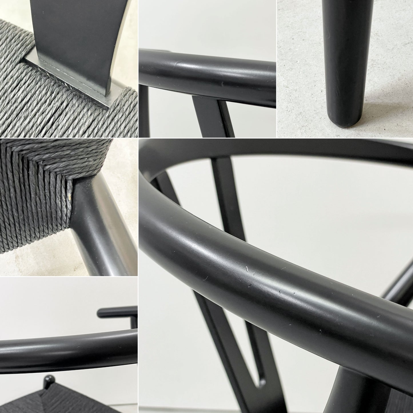 カールハンセン＆サン Carl Hansen & Son CH24 Yチェア ブラックラッカー×ブラックペーパーコード ビーチ材 ハンス・J・ウェグナー デンマーク 北欧家具 B ●