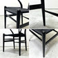 カールハンセン＆サン Carl Hansen & Son CH24 Yチェア 日本仕様サイズ ブラックラッカー×ブラックペーパーコード ハンス・J・ウェグナー ビーチ材 A ●