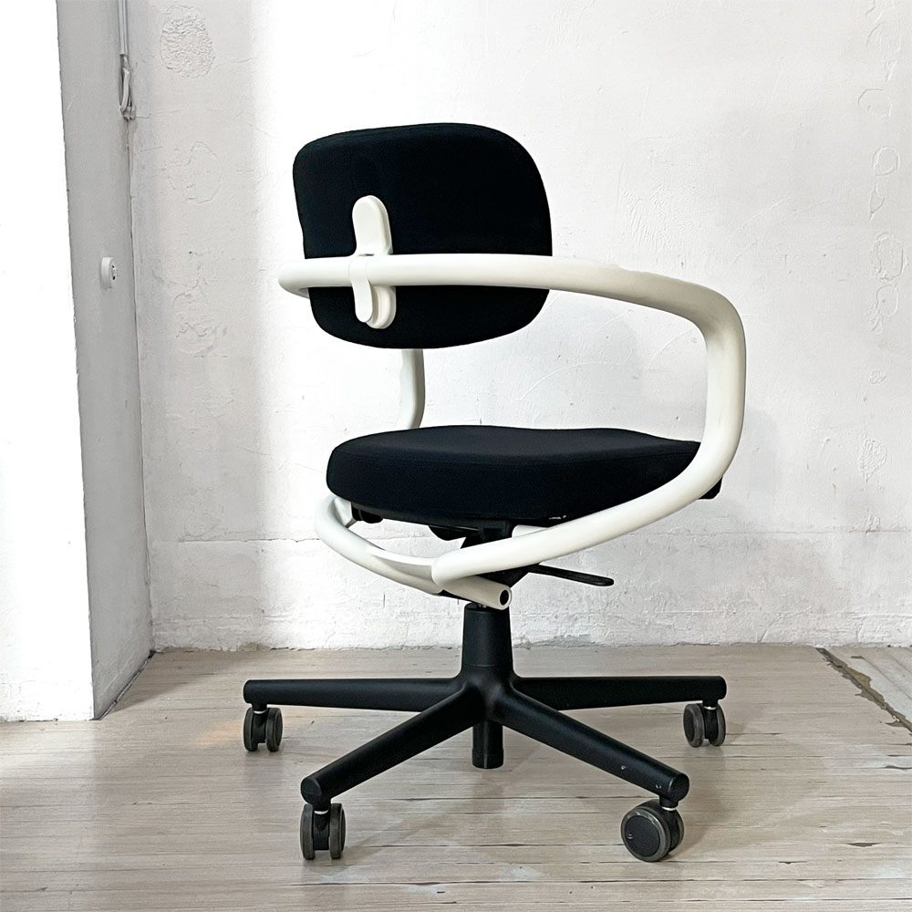 ヴィトラ vitra オールスター Allstar オフィスチェア デスクチェア ホワイト × ブラック ファブリック コンスタンチン・グルチッチ 参考定価￥163,900- ★