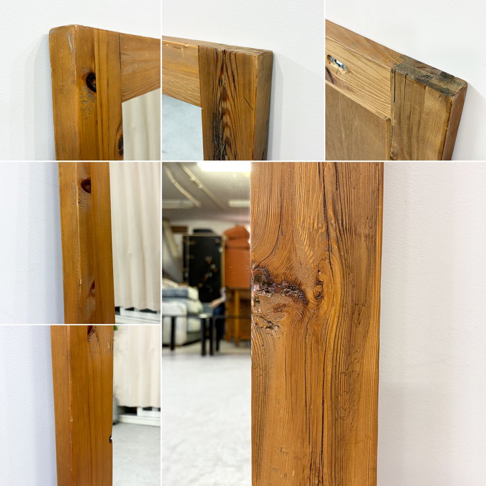 クラッシュゲート CRASH GATE ノットアンティークス Knot antiques オクトミラー 全身鏡 姿見 古材 ビンテージスタイル  H160cm 関家具 ●