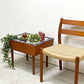 デンマーク ビンテージ Danish Vintage チーク材 プランタースタンド フラワースタンド タイルトップ ポリスチレンボックス 北欧家具 ●