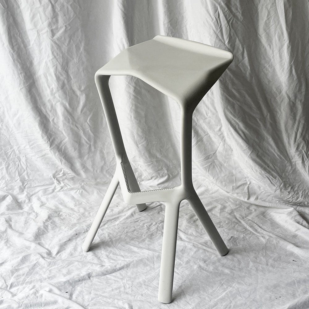 プランク PLANK ミウラスツール MIURA stool ハイスツール スタッキング ホワイトグレー コンスタンチン･グルチッチ イタリア 定価￥44,000- ◇