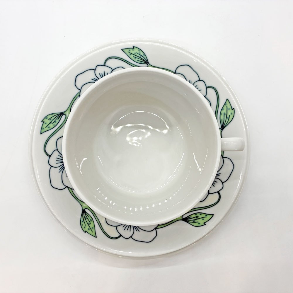 ロールストランド Rorstrand シルビア Sylvia  カップ＆ソーサー C＆S トリオ スウェーデン 北欧食器 美品 ビンテージ 希少 ★