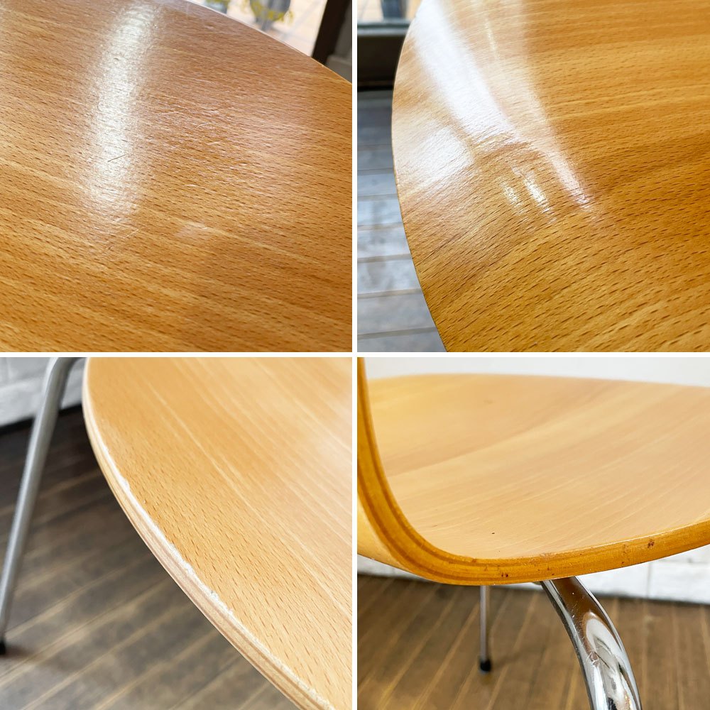 フリッツハンセン Fritz Hansen 3101 アリンコチェア アントチェア 4本脚 ナチュラルビーチ ラッカー仕上げ フェルトグライズ アルネ・ヤコブセン E ◎