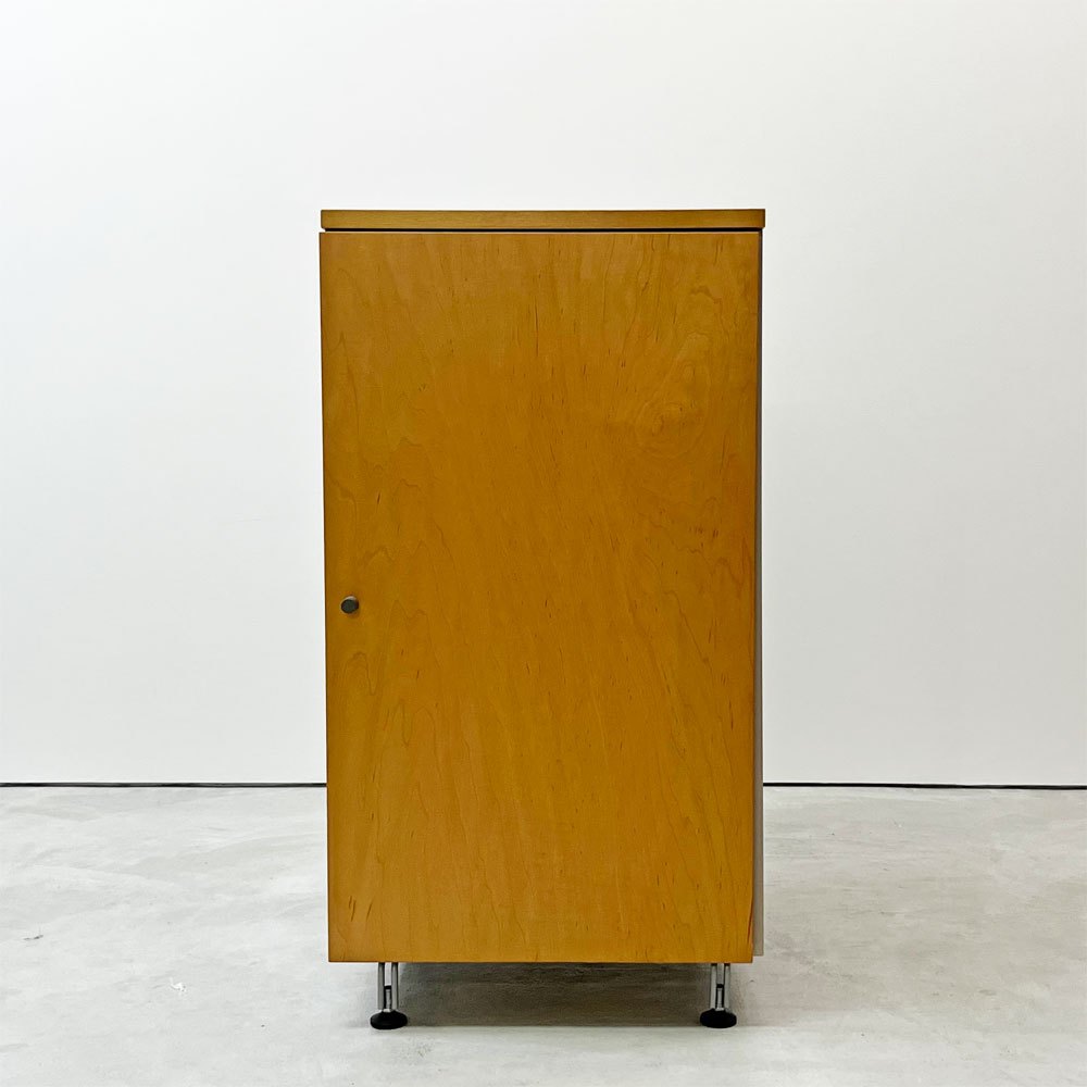 無印良品 MUJI メープル材 スリムキャビネット W43.5cm ナチュラルデザイン 廃番 ●