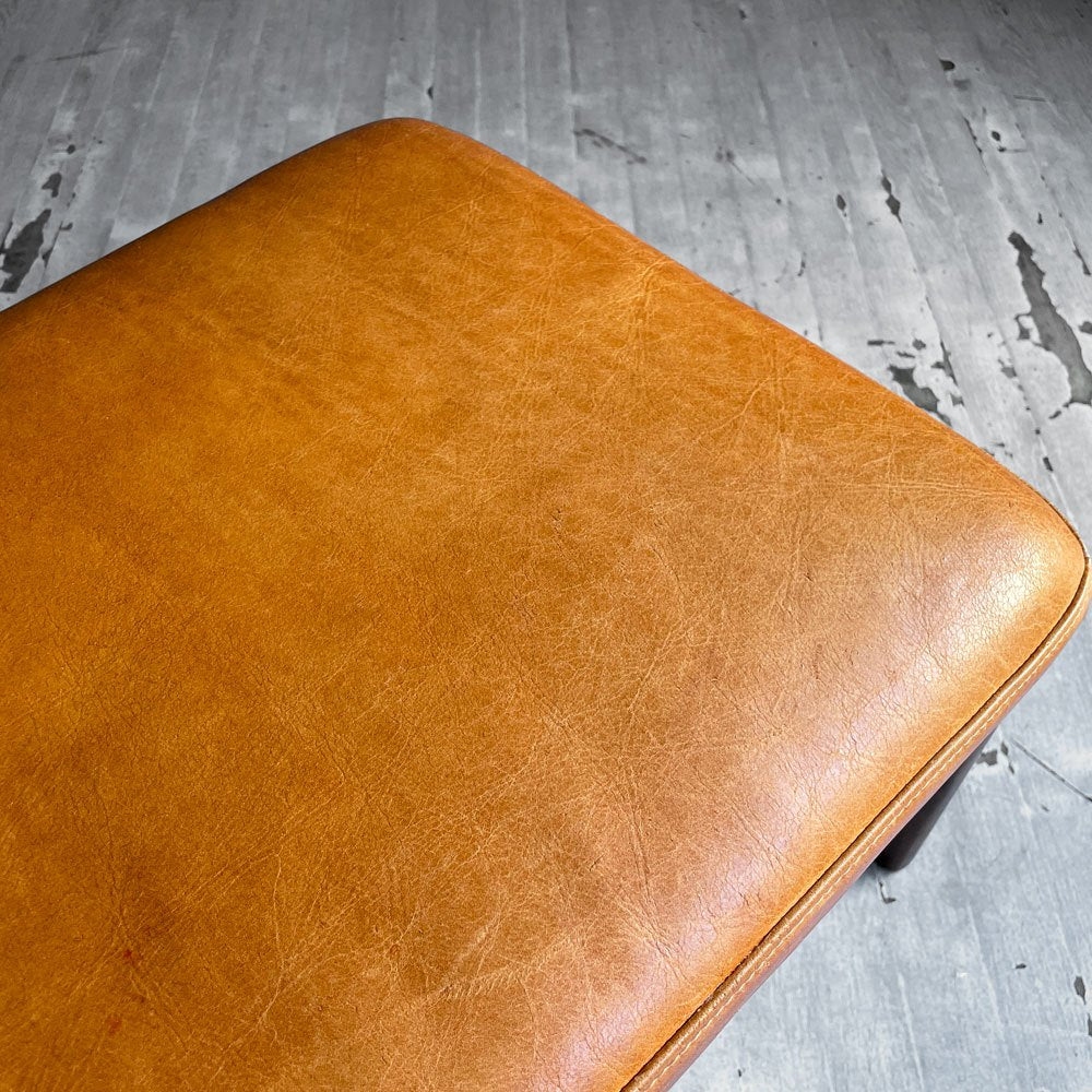 ナガノインテリア NAGANO INTERIOR リアル REAL ツムギ スツール tsumugi stool オットマン ウォールナット無垢材 本革 レザー ♪