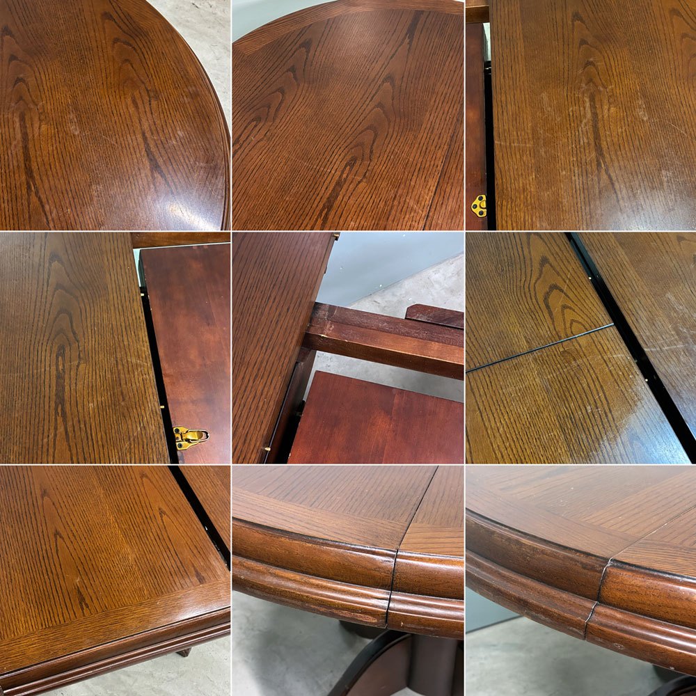 三越家具 ブルージュ Brugg カントリーハウス CDT1 エクステンション リビングダイニングテーブル ラウンド W108×H68cm ◎