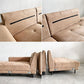 リラックスフォーム RELAX FORM ディオラ DIOLA カウチソファ ダブルシェーズ 3人掛け ミルキーベージュ W245cm プライムレザーテックス 関家具 〓
