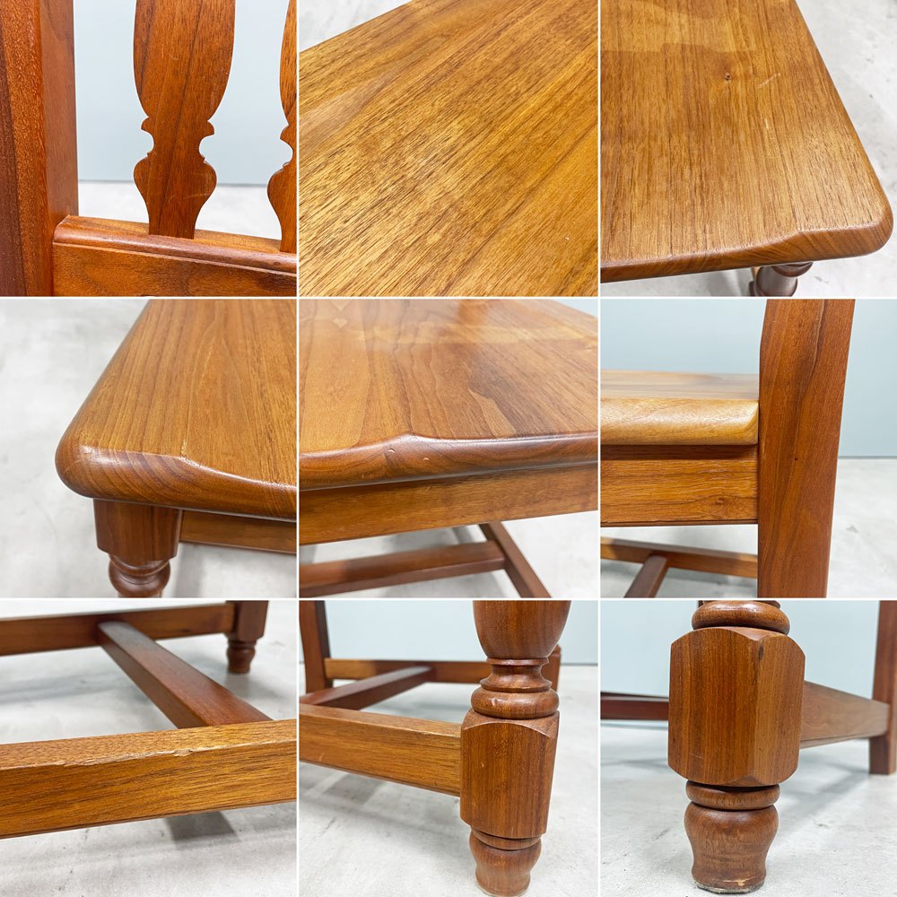 ノックオンウッド Knock on wood コロニアル ハイバックチェア1 ダイニングチェア ウォールナット無垢材 クラシカルデザイン B ◎