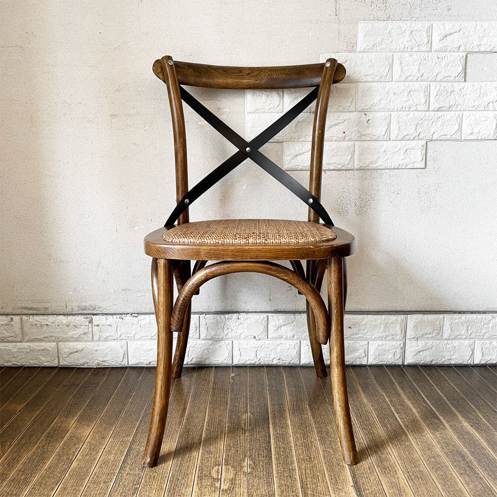 ジャーナルスタンダード journal standard Furniture ビーコンチェア BEACON CHAIR ダイニングチェア ベントウッドチェア オーク材×ラタン×スチール 定価￥28,600- 廃番 ◎