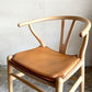 カールハンセン＆サン Carl Hansen & Son CU CH24 ウィッシュボーンチェア Yチェア 専用チェアクッション レザー ライトブラウン A ■