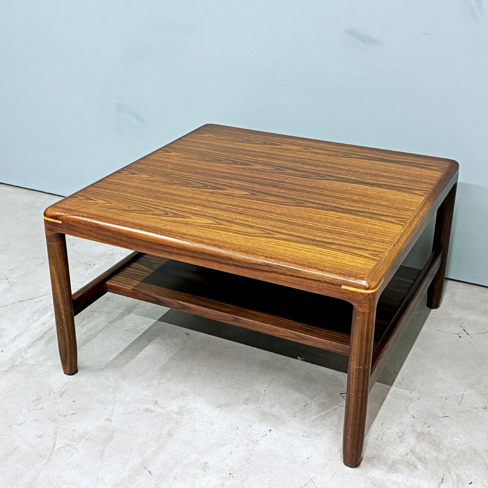 ジャパンビンテージ Japan Vintage ローズウッド材 スクエア センターテーブル ローテーブル W69cm 北欧デザイン ◎