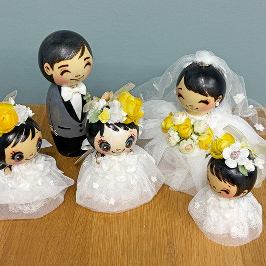 コケッツ cokets ウエディングドール こけし 5体セット オブジェ ◎