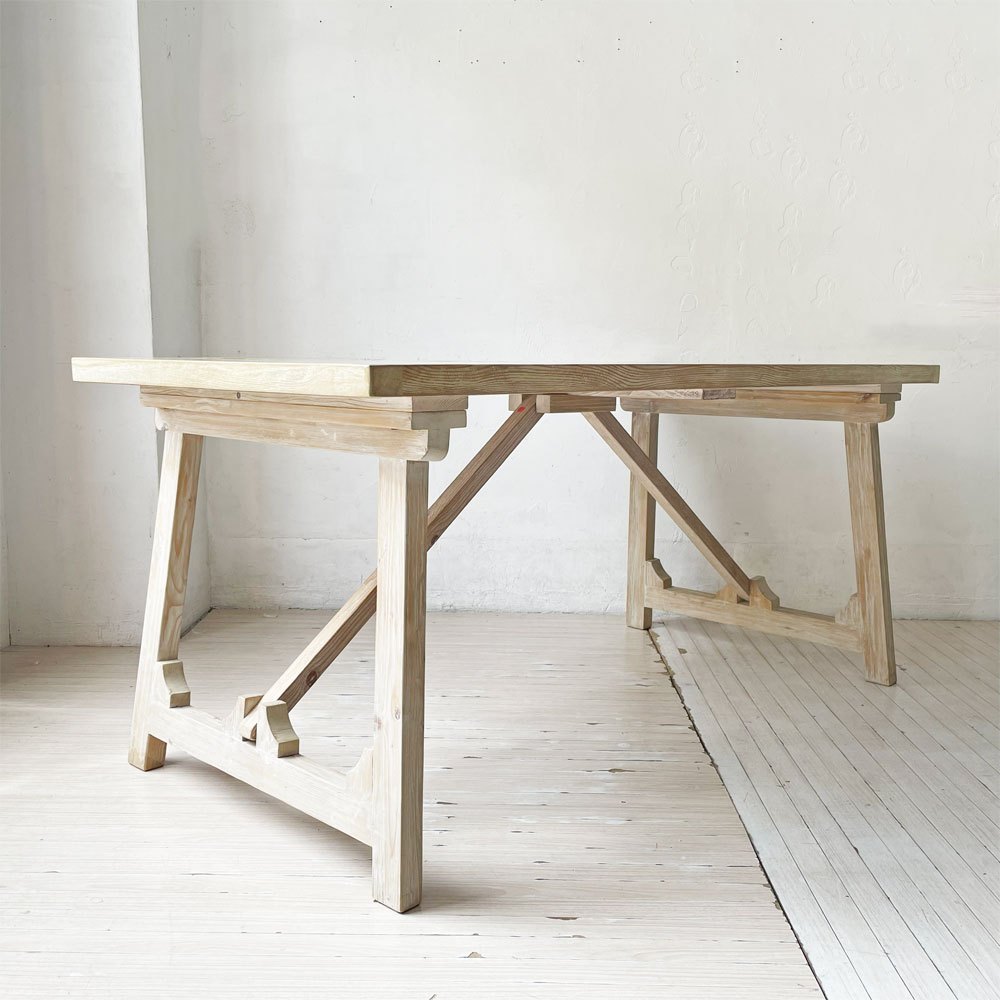 ノラ nora. エラ ella ダイニングテーブル パイン古材 W160cm 関家具 シャビーシック カントリースタイル ★