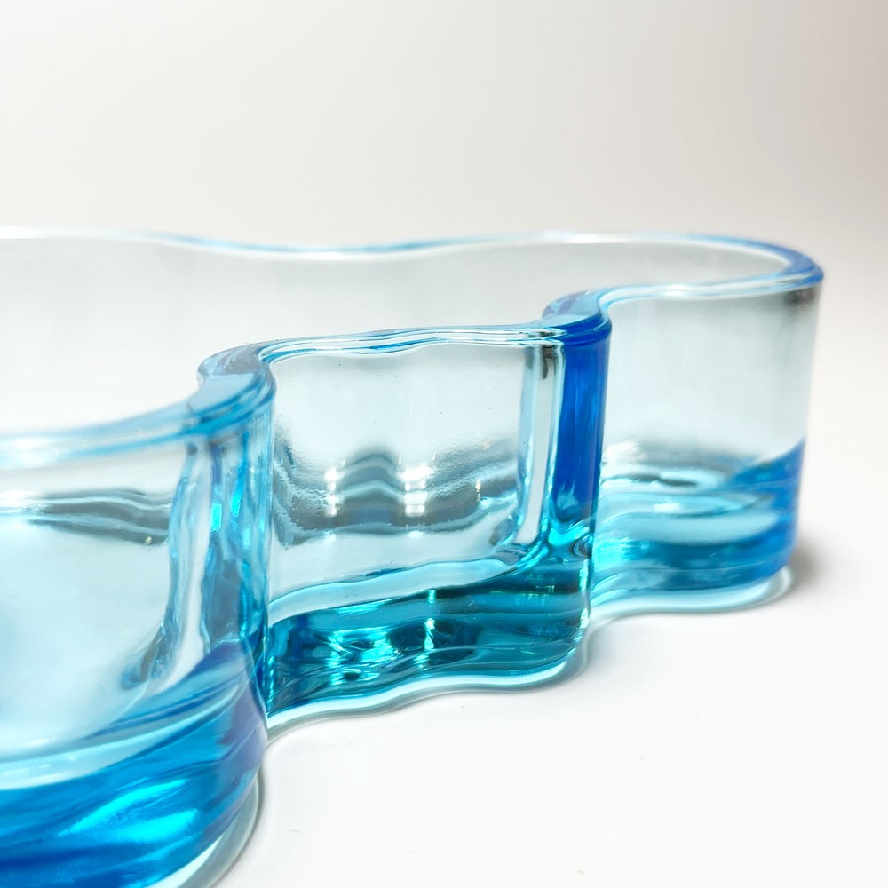 イッタラ iittala アルヴァ・アアルトコレクション Alvar Aalto Collection ボウル 98mm ライトブルー 廃番 ★