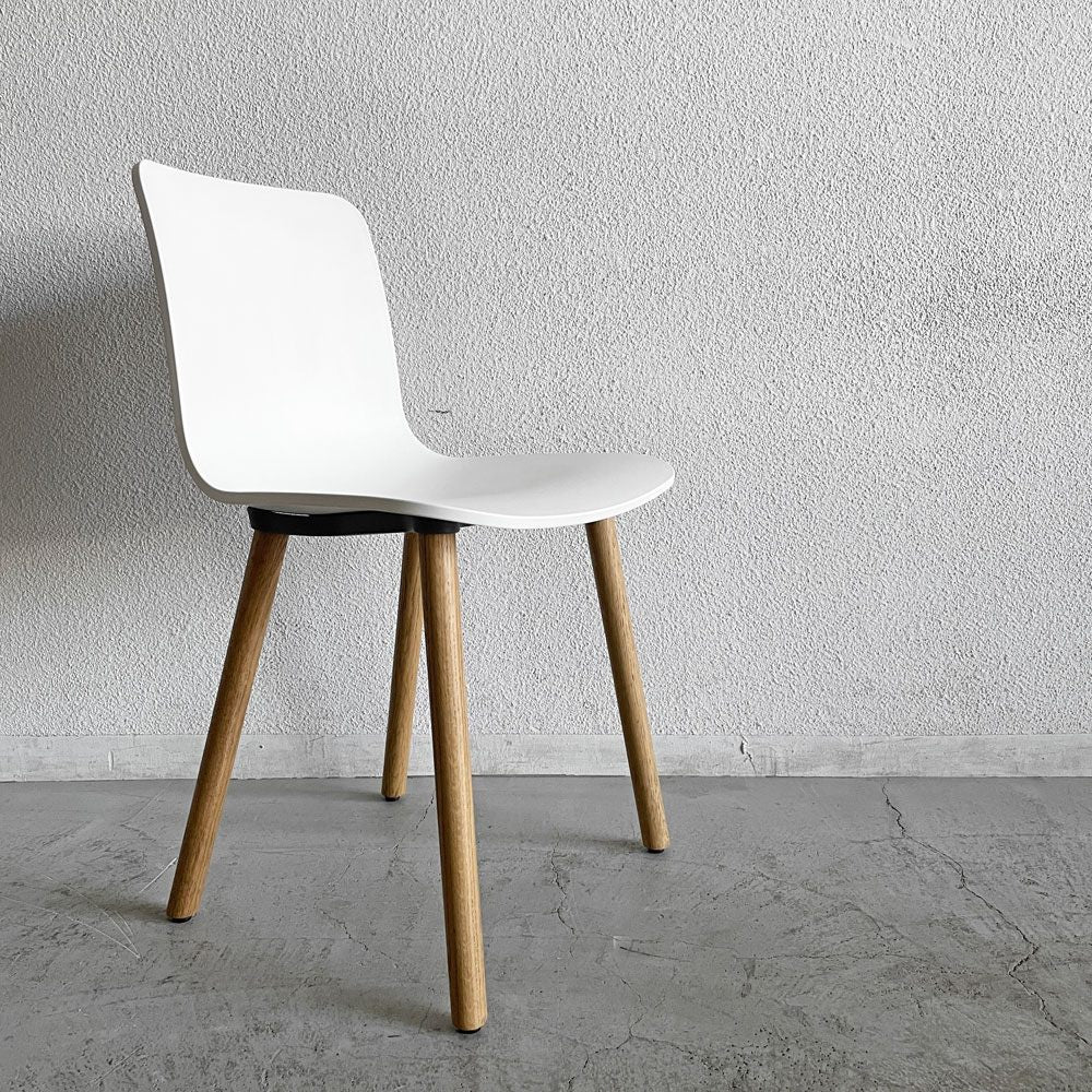 ヴィトラ vitra ハルウッド HAL WOOD サイドチェア ダイニングチェア ホワイト ナチュラルオーク ジャスパー・モリソン 現行定価￥78,100- A 〓
