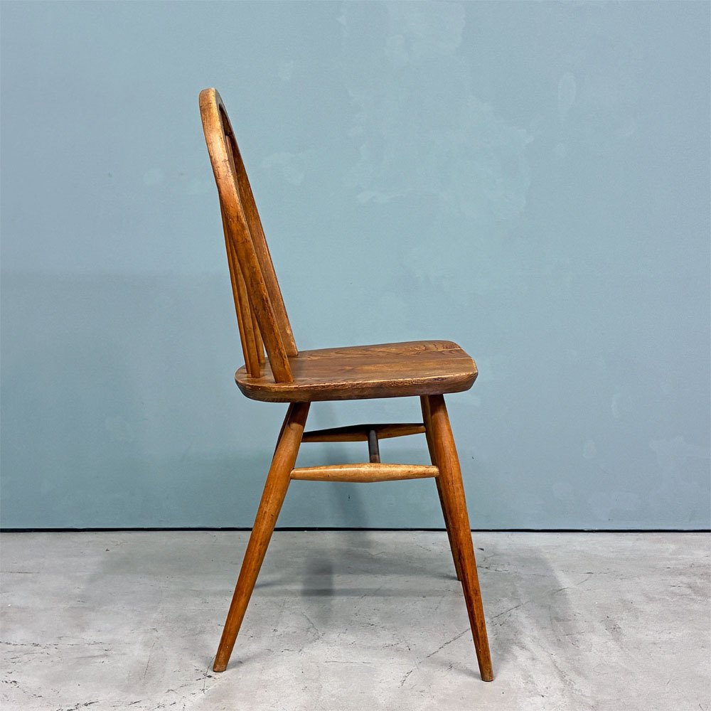 アーコール Ercol フープバックチェア ダイニングチェア スポークバック エルム材×ビーチ材 UKビンテージ 英国家具 ◎