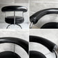 カッシーナ Cassina フォートゥイユ トゥルナン スウィベルチェア 7 FAUTEUIL TOURNANT LC7 レザー 本革 ブラック シャルロット・ペリアン イ・マエストリ・コレクション MoMA ♪