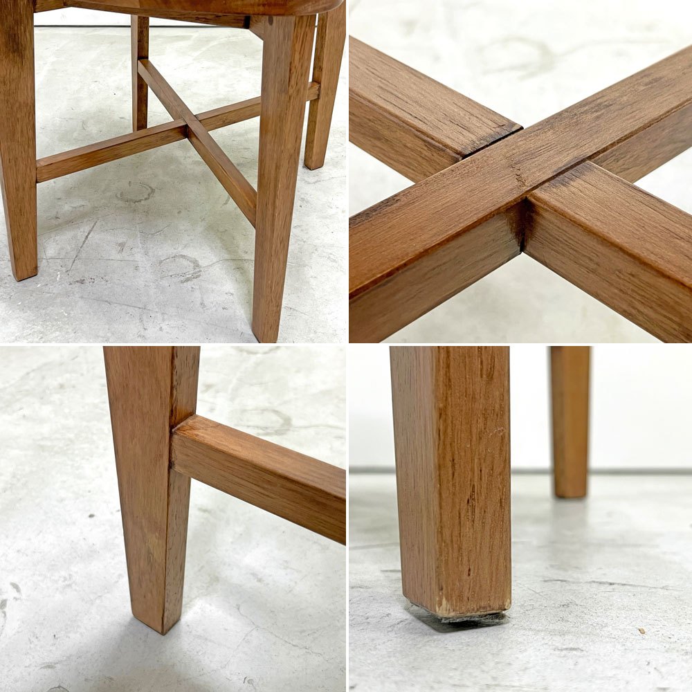 ジャーナルスタンダードファニチャー j.s.F シノン ダイニングチェア CHINON CHAIR WOOD ラバーウッド材 板座 座繰り ●