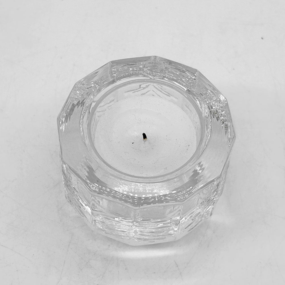 イッタラ iittala クーシ kuusi キャンドルホルダー モミの木 12角形 W6cm フィンランド 北欧雑貨 80s ビンテージ ●