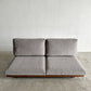 マスターウォール MASTERWAL デニッシュ DANISH SOFA 2シーターソファ 2人掛け W160cm ウォールナット無垢材 ファブリック 新品替えカバー付 合計定価￥509,300- 〓