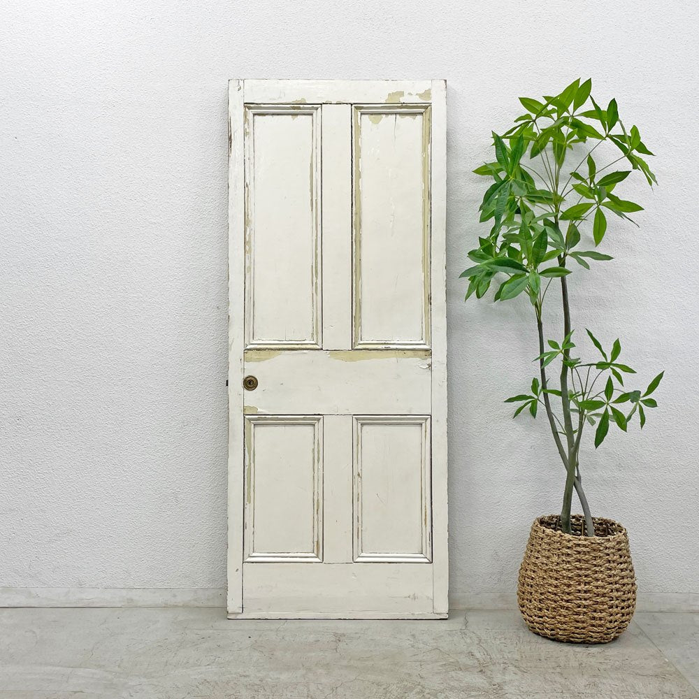 UKビンテージ ペインテッド ドア Vintage Peinted Door シャビーシック アパートメントドア 建具 レトロ 英国アンティーク  〓