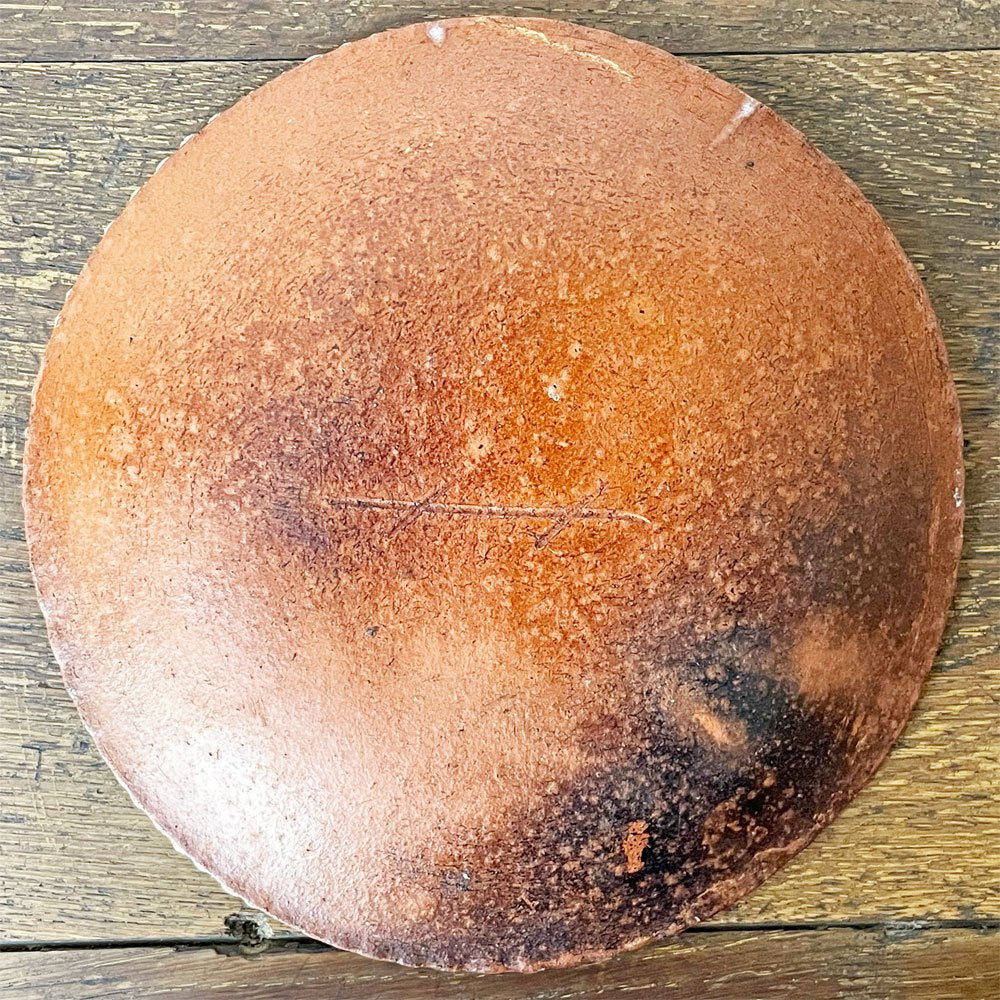 山田洋次 軟陶ホワイト丸皿 小 幅16.4cm 現代作家 ★