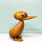 アーキテクトメイド Architectmade ダック Duck チーク無垢材 オブジェ H18cm ハンス・ボーリン Hans Bolling デンマーク 北欧雑貨 定価￥32,450- ◎