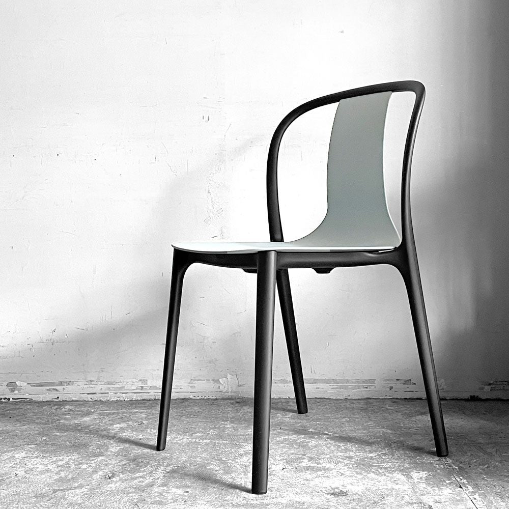 ヴィトラ Vitra ベルヴィルチェア Belleville Chair ダイニングチェア スタッキングチェア モスグレー ロナン & エルワン・ブルレック B ■