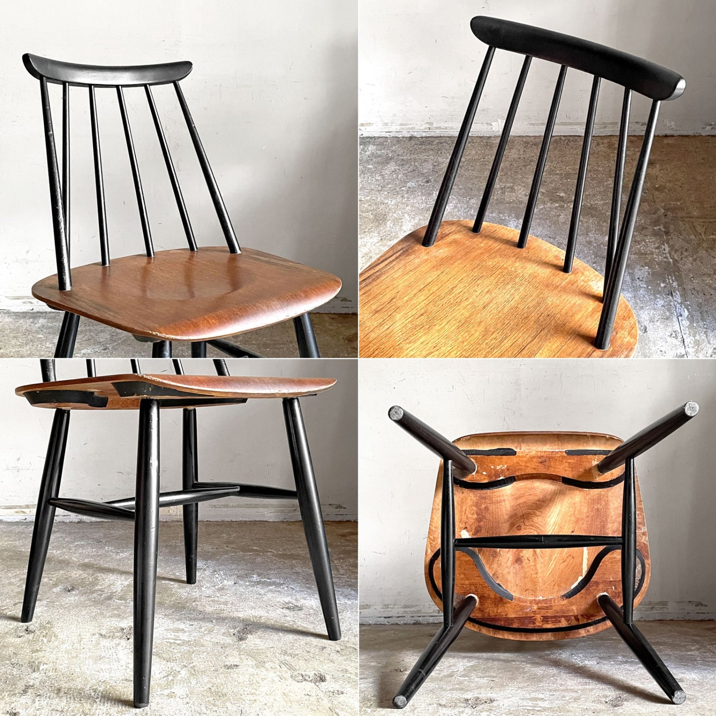 アスコ ASKO ファネットチェア Fanett chair イルマリ・タピオヴァーラ ダイニングチェア チーク材 50～60年代 フィンランド製 北欧ビンテージ 名作 ■