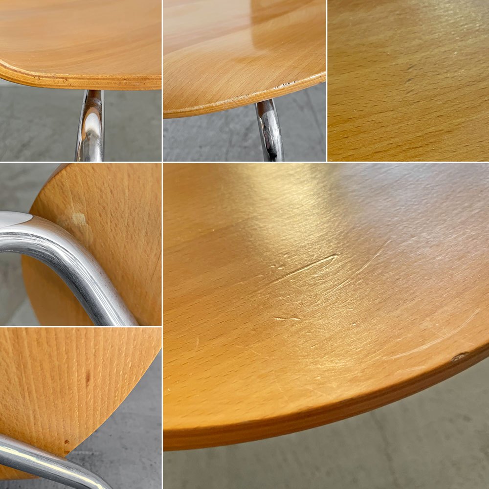 フリッツハンセン Fritz Hansen 3101 アリンコチェア アントチェア 4本脚 ナチュラルビーチ ラッカー仕上げ フェルトグライズ アルネ・ヤコブセン B 〓