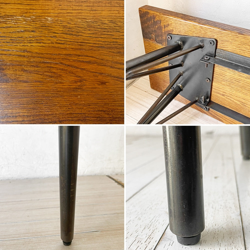 アクメファニチャー ACME Furniture グランビュー ベンチ GRANDVIEW BENCH オーク無垢材 スチール Lサイズ インダストリアル W150cm 定価￥50,600- ★