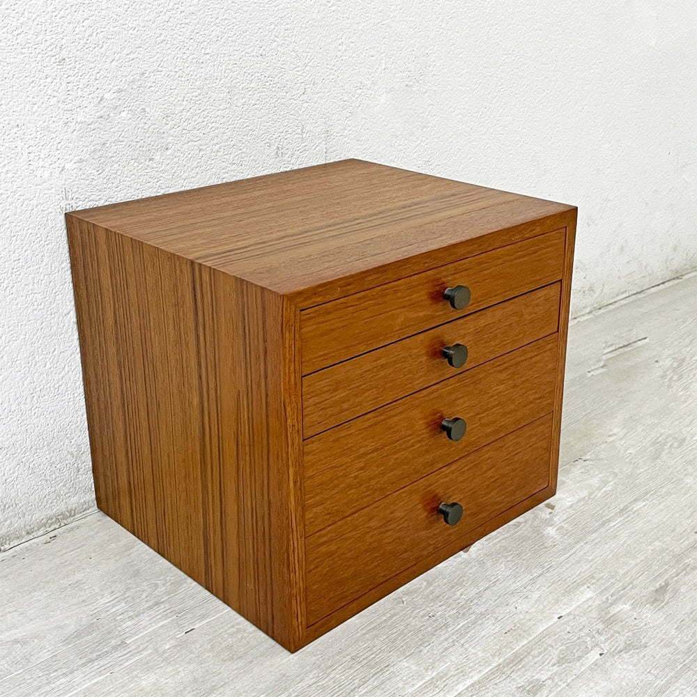 ジャパンビンテージ Japan vintage 小型収納 小引き出し 4杯 抽斗 レトロ 古家具 古道具 ●