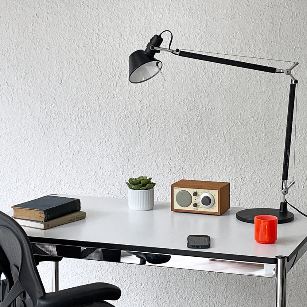 USMハラー USM Haller モジュラーファニチャー USMハラーテーブル デスク W125 x D75cm  パールグレーラミネート (ホワイト) ◇