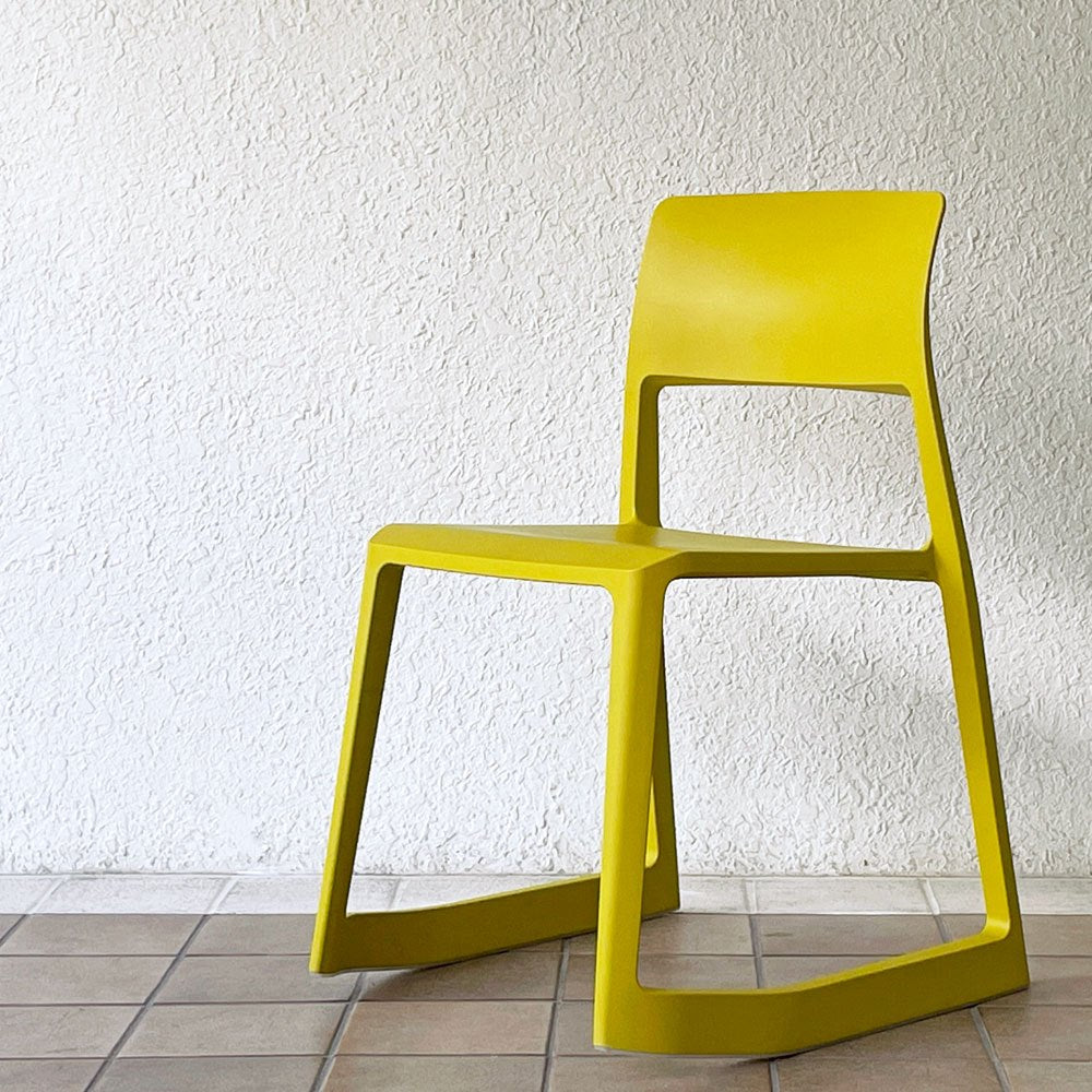 ヴィトラ Vitra ティプトン Tip Ton ワークチェア ダイニングチェア デスクチェア マスタード スタッキング チルト機能 定価￥47,300- ◇