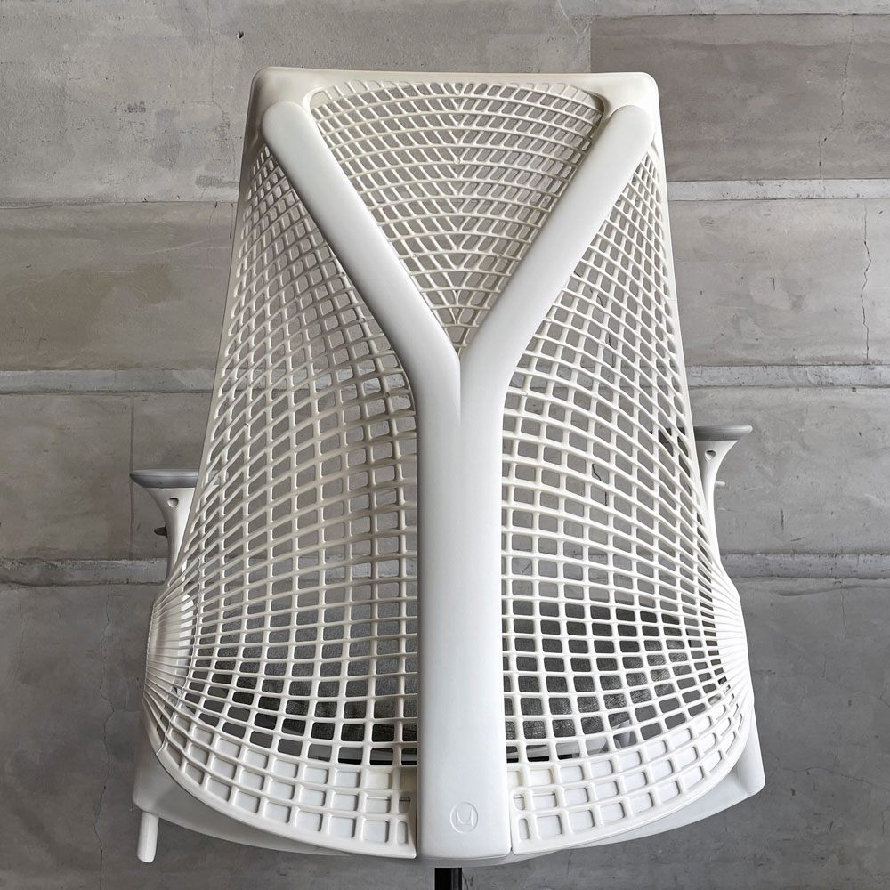 ハーマンミラー HermanMiller セイルチェア SAYL Chair デスクチェア オフィスチェア アジャスタブルアーム ホワイト イヴ・ベアール 2021年製 ♪