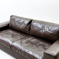 アクタス ACTUS 2人掛けソファ 2P SOFA 本革 ダークブラウン調カラー ワイドアーム シンプルモダン ●
