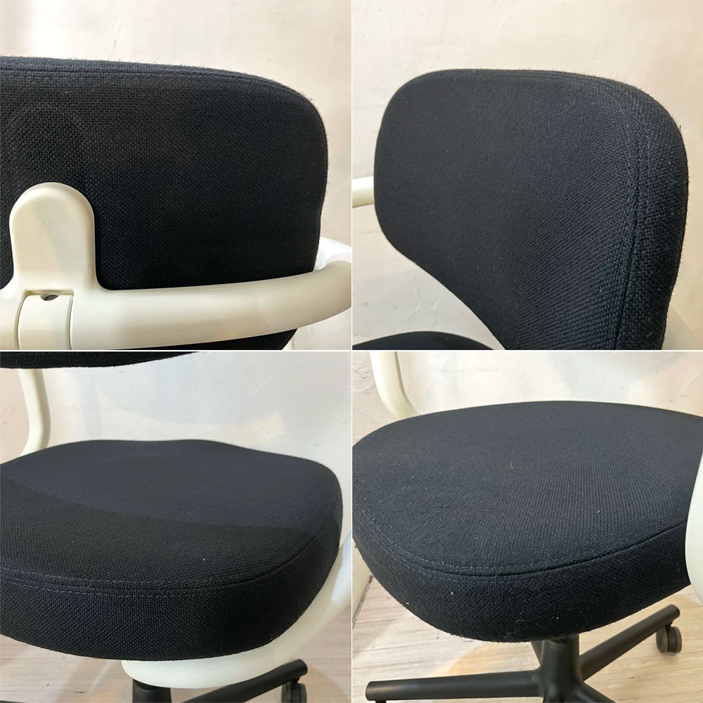 ヴィトラ vitra オールスター Allstar オフィスチェア デスクチェア ホワイト × ブラック ファブリック コンスタンチン・グルチッチ 参考定価￥163,900- ★