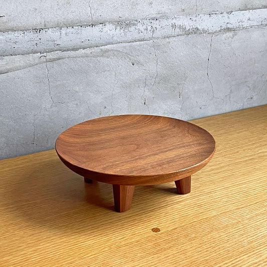 ふるいともかず ざぼん 飾り台 22cm ウォールナット材 無垢材 オイルフィニッシュ 現代作家 木工家 ♪