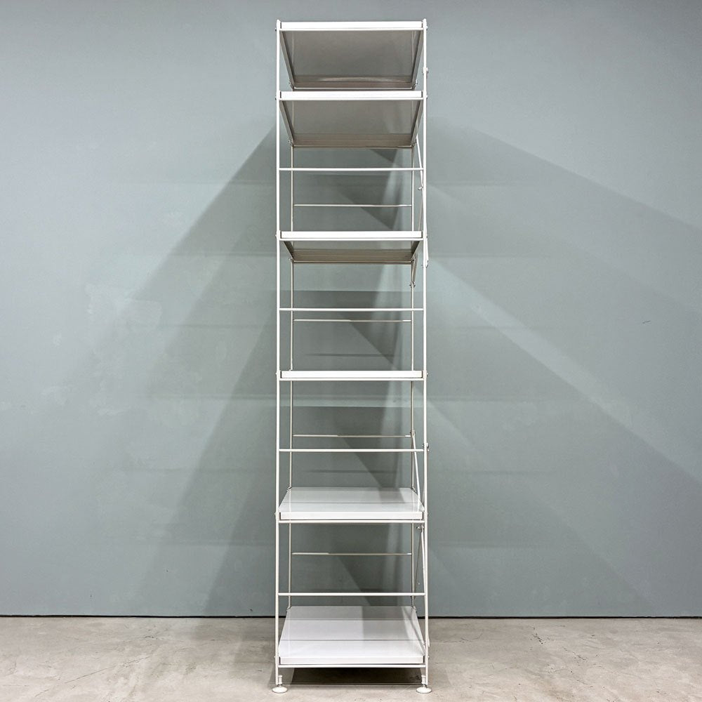 無印良品 MUJI スチールユニットシェルフ オープンシェルフ スチール棚 5段 W58 H175cm ◎