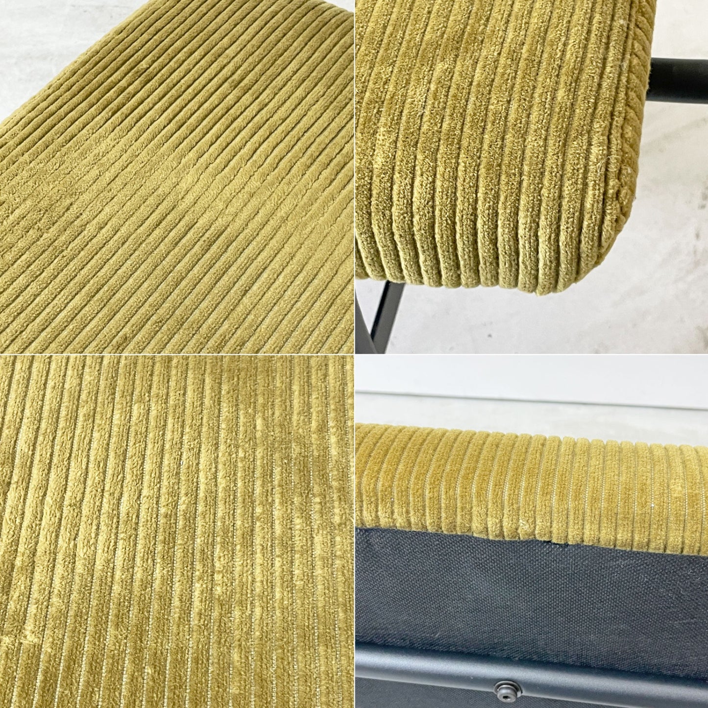 ジャーナルスタンダードファニチャー journal standard Furniture パクストン LDベンチ PAXTON LD BENCH ベンチバックレスト アームパーツ付 アンバー コーデュロイ ●