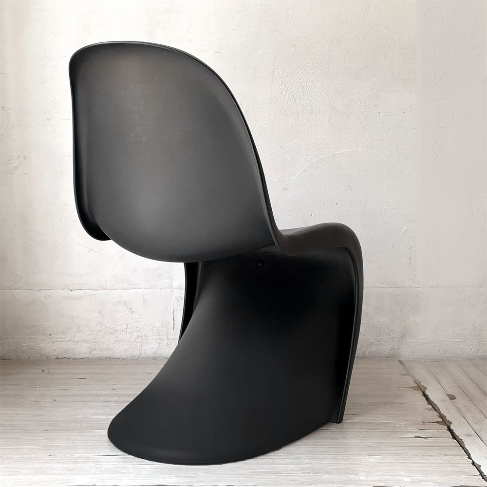 ヴィトラ vitra パントンチェア ダイニングチェア スタッキングチェア ヴェルナー・パントン Panton ミッドセンチュリー スペースエイジ ブラック ★