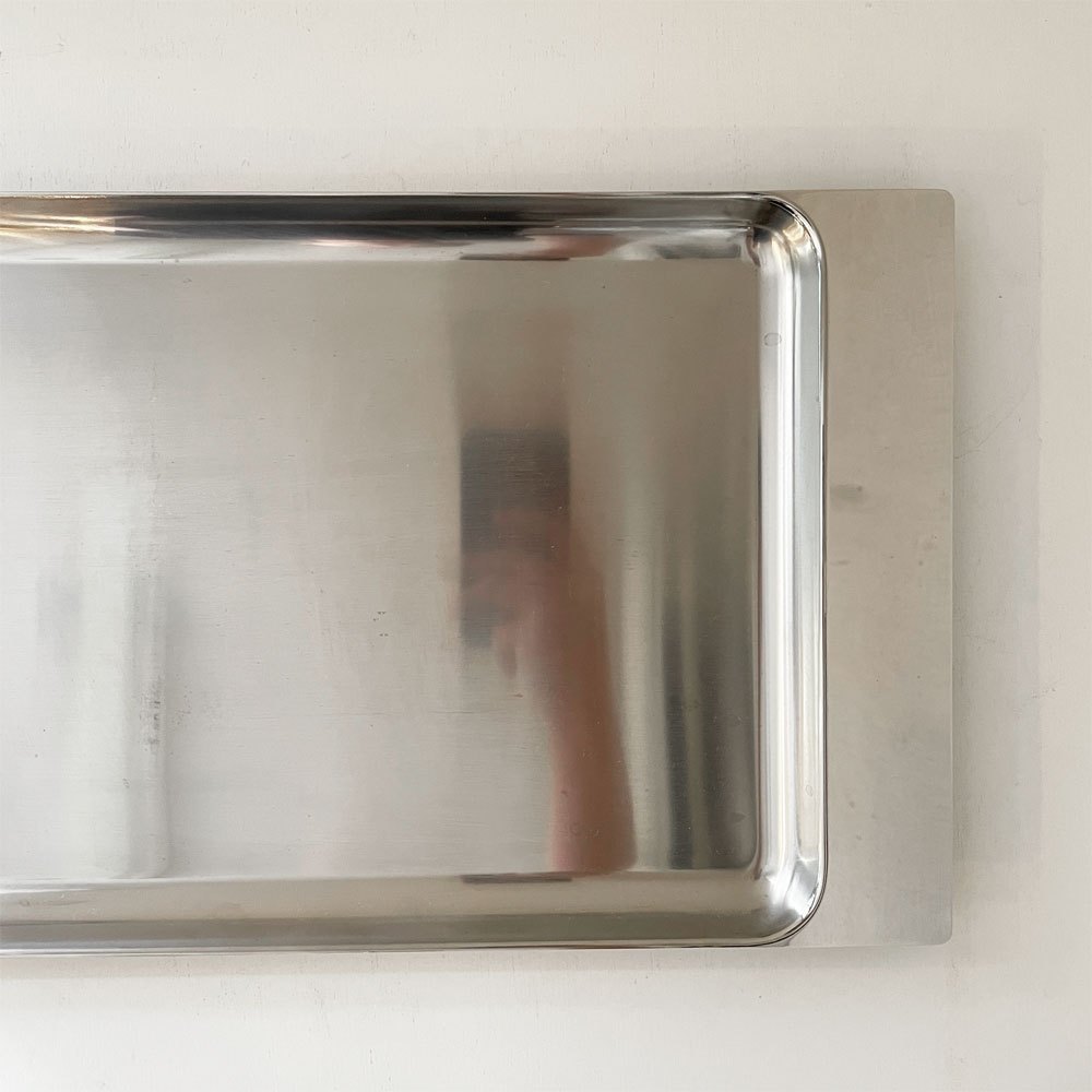 アレッシィ ALESSI プログラマ Programma 8 ステンレストレイ 37.5×22.5cm フランコ・サルジャーニ & エイヤ・ヘランダー イタリア 廃番 A ◎