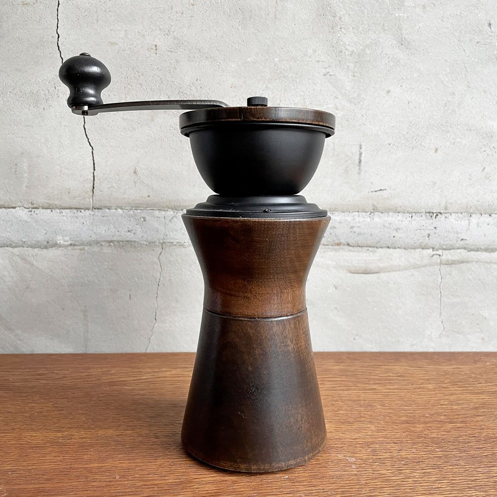 モクネジ Mokuneji × カリタ Kalita COFFEE MILL URUSHI KURO コーヒーミル 手動 木製 漆塗り 専用ミルカバー付 合計定価￥37,180- ♪