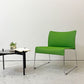 ヴィトラ Vitra ソフトシムチェア Soft Sim chair ラウンジチェア スタッキングチェア 3Dニット素材 × スチールフレーム グリーン ジャスパーモリソン ●