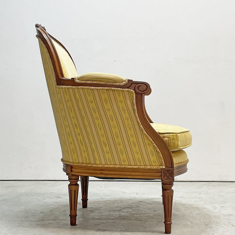 クラシカルデザイン Classical Design  1人掛けソファ ファブリック フルーディング彫り ヨーロピアンクラシカルデザイン A ●