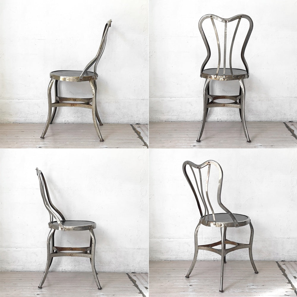 USビンテージ トレド Toledo パーラーチェア カフェチェア インダストリアル 工業系 ミッドセンチュリー デザイン UHL Art Steel B ★