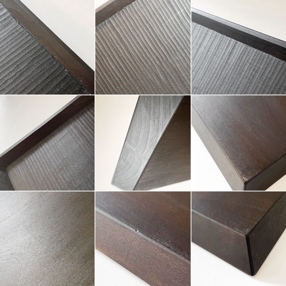 富井貴志 Takashi Tomii バケット皿 長角盆 トレイ 40×12cm 漆黒 木工 現代作家 Style-Hug Gallery オリジナル ◎